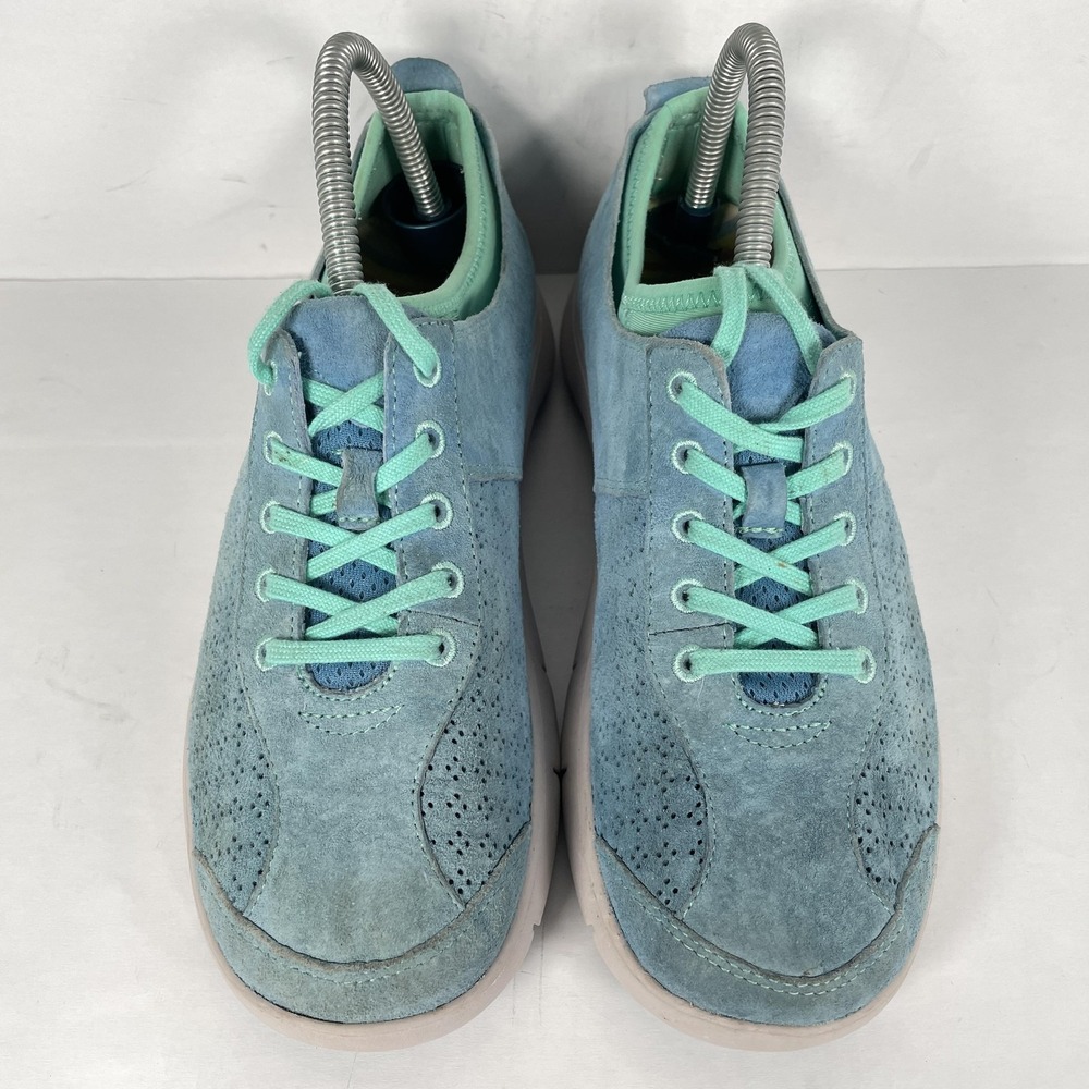 Dansko Shoes Womens Size 38 Blue Suede Perforated Comfort Walking Casual Sneaker - Picture 4 of 10